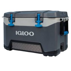 Igloo BMX Grey and Blue 52-Quart Insulated Chest Cooler