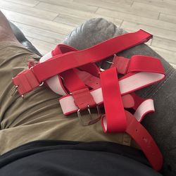 Free red baseball belts