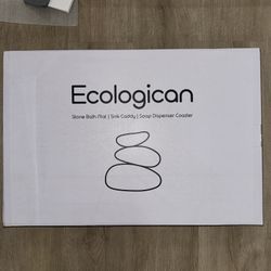 Ecologican Stone Luxury Bath Mat Double Set Super Absorbent Material. New!