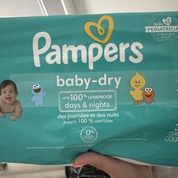 Pampers diapers, size 2