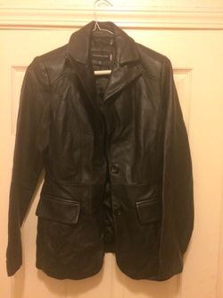 Jones New York leather jacket soft xs women's