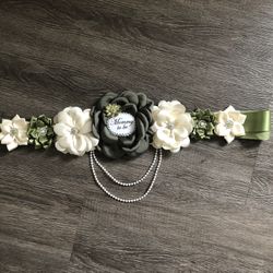  Mommy To Be Belt/ Maternity Sash/ Cinto De Maternidad/ Baby Shower Ideas/ Handmade/ Hecho A Mano