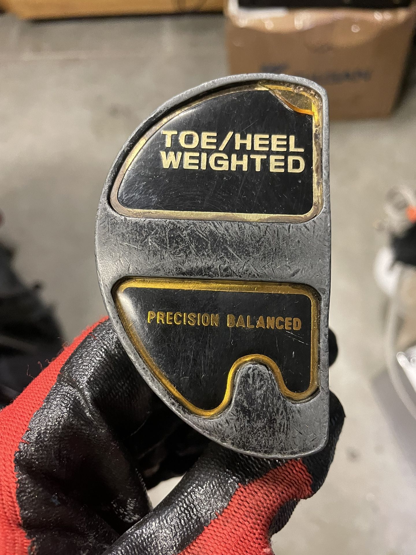 MasterGrip Heel Toe Weight Putter Round Mallet Black Precision Balance