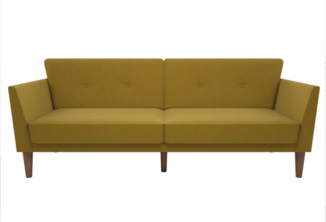 Novogratz Regal Mustard Couch And Futon