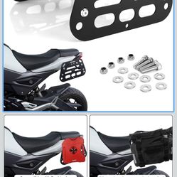 Xitomer Motorcycle Saddlebag Racks Compatible with Grom 125 MSX 125 2016-2020 Aluminum Alloy Luggage Pannier Racks