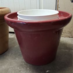 Glazed planter pot maceta 