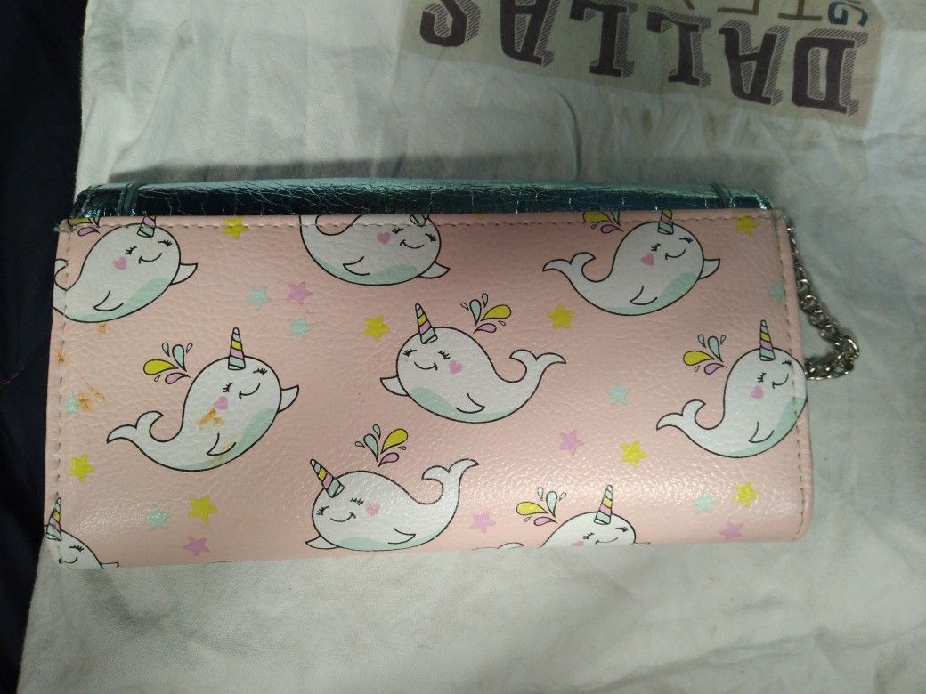 BRAND NEW UNICORN WHALE WALLETT.TAG ON IT.