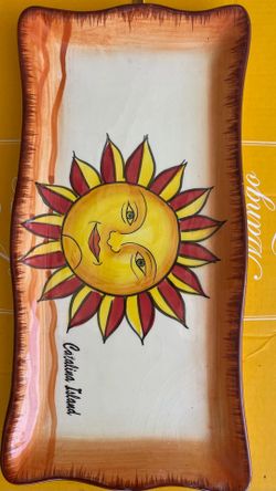 Catalina Island Sun small cheese plate