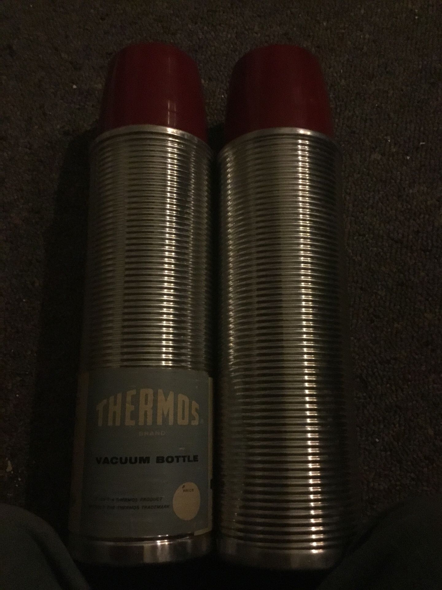 2 vintage thermos bottles vintage vacuum seal
