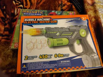 Electric Bubble Machine Water Gun Toy