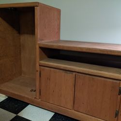 Solid Oak Unfinished Entertainment Center - Offers Accepted