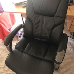 Leather High Back Chair