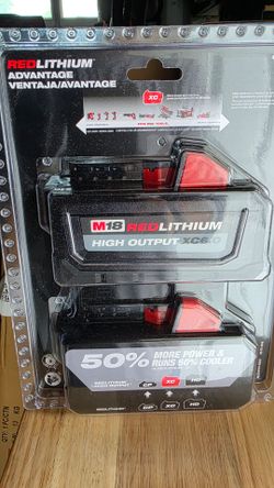 Brand new Milwaukee Batteries High output XC6.0