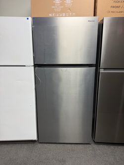 Refrigerator top freezer stainless steel