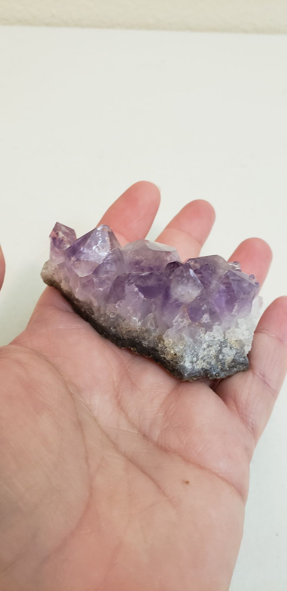 Healing Natural Purple Amethyst Crystal Cluster 3" (Santa Rosa)