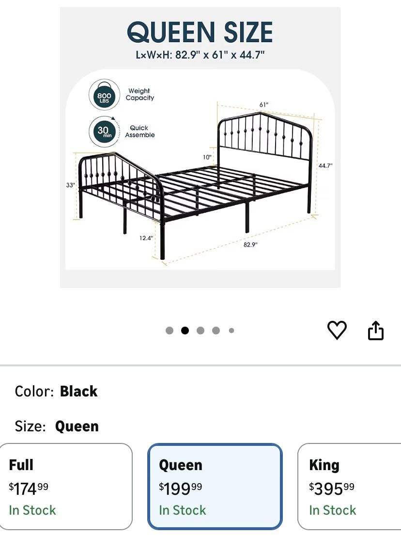 Novogratz bushwick Queen Bed Frame