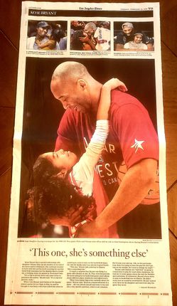 2/25/20 LA Times Newspaper Kobe Bryant Memorial Celebration Service w/ Special 24 Page Tribute Edition Lakers