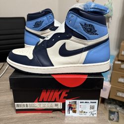 Size 11 - Air Jordan 1 Retro OG High Obsidian UNC 2019