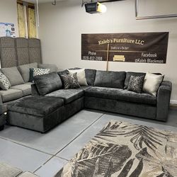 Brand New Highland 2pc Dark Grey Sectional | Delivery Available🚛