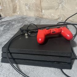 PS4 with controller