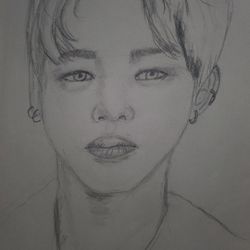 BTS JIMIN BEAUTIFUL FACE TO LOOK MADE BY THE ARTIS ANGEL23 😇 