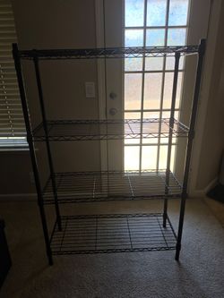 Black 4 Tier Shelf. 54x35.5x14