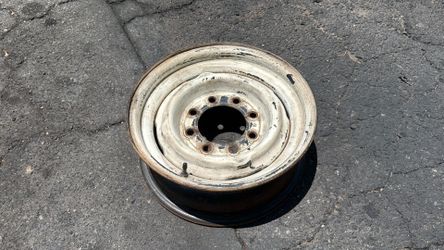 One dodge Original 16 Inch stock Steel wheel For an 8 Lug truck or van