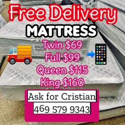 New Mattresses Twin mattress Full mattress Queen mattress King mattress Colchones nuevos Beds