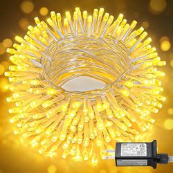 100FT 300 LED Outdoor String Lights, Plug in Connectable String Lights Indoor, Waterproof 8 Modes Christmas Lights for Outside Bedroom Patio Wedding G