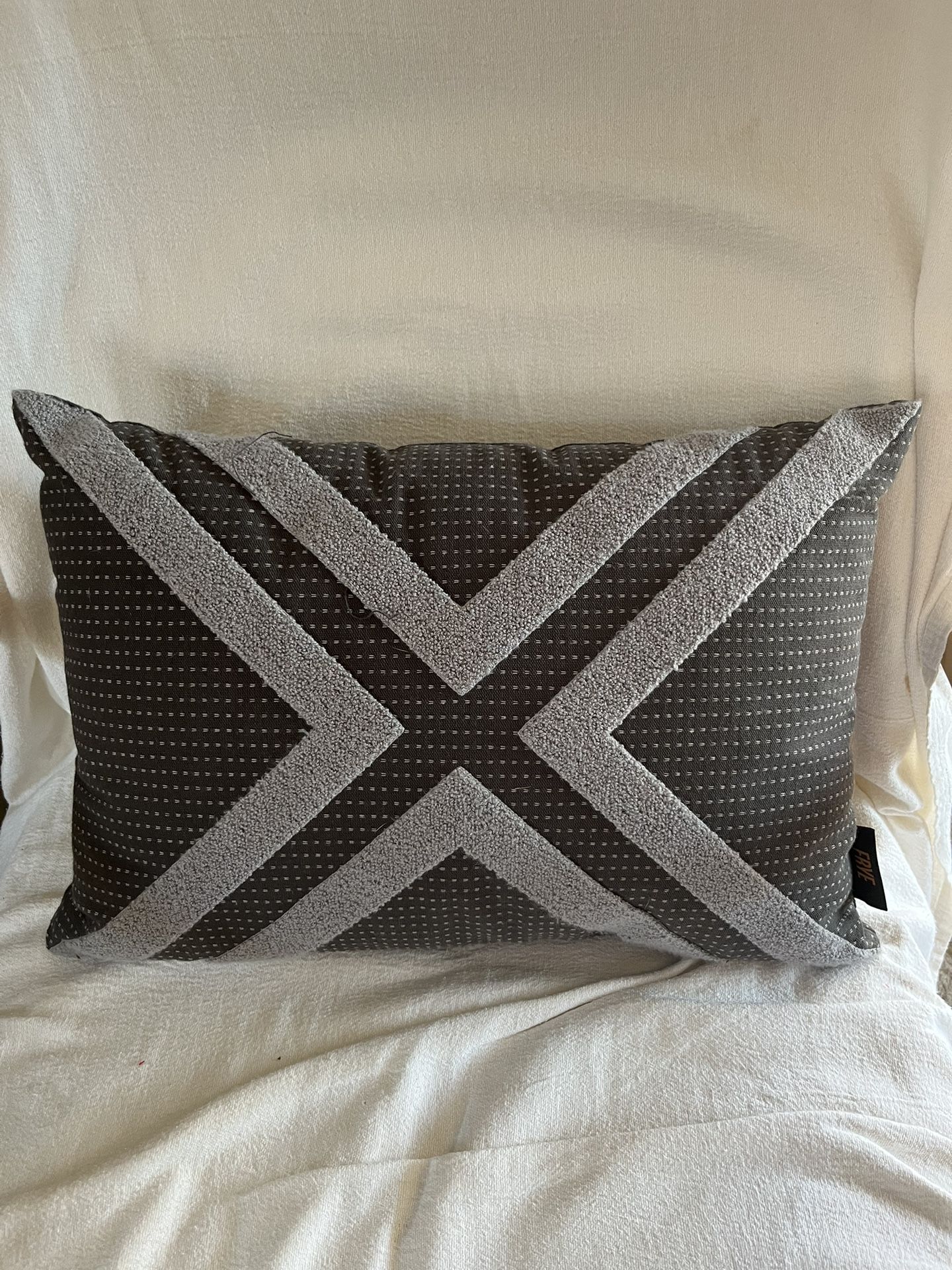 Grey Accent Couch Pillow 