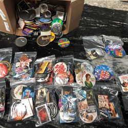 Assorted Movie Pins And Miscellaneous Pins 