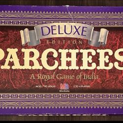 Parcheesi Deluxe Edition 1989 Milton Bradley Board Game Family