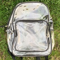 Clear backpack Book Bag Great For Concerts School Gym College