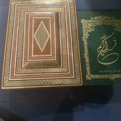  Antique Persian Khatam Box with Decorative Quran – Handmade