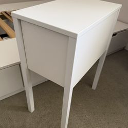 IKEA: Side Table with Drawer & Shelf, White
