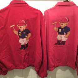 Polo Bear Red Spring Jacket, Xl ( Sold Individually) 