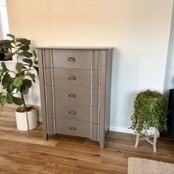 Crate & Barrel Five Drawer Wooden Dresser