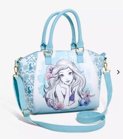 Loungefly Disney The Little Mermaid Blue Watercolor Satchel Bag