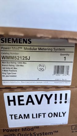 WMM 52125J Siemens power mode 5 meter position