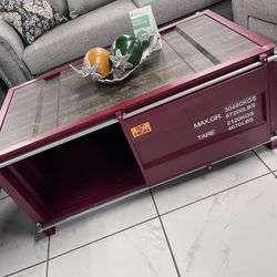 Red Coffee Table 🔥 Take It Home With Only $50 Down 