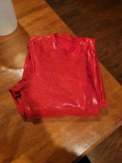 Costume Red Long Sleeve Body Suit Small