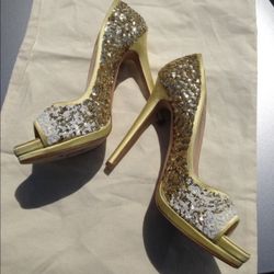 Oscar Dela Renta, Sequin Pump Sz 11