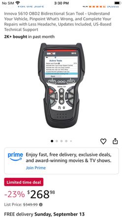 Innova 5610  obd2 bi-directional scanner