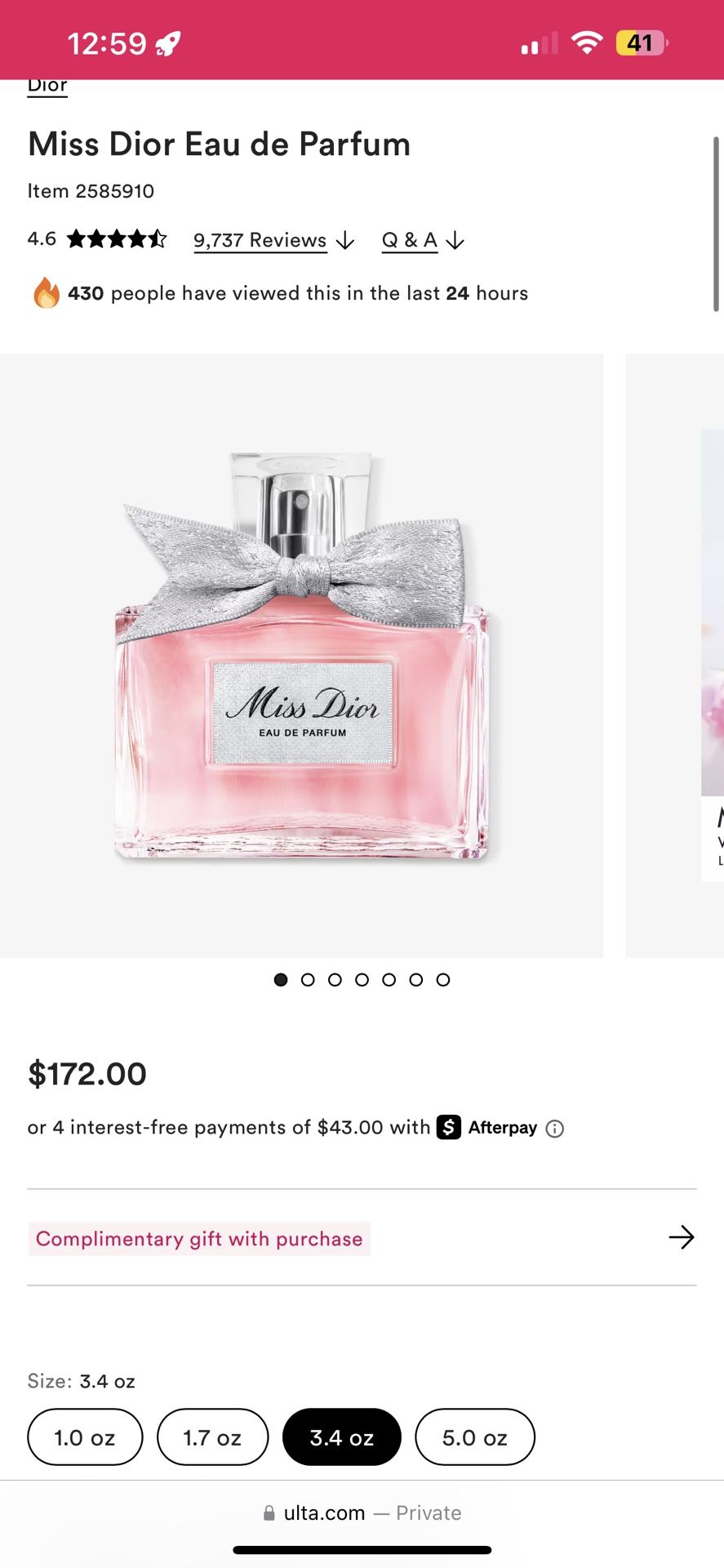 Miss Dior Edp Perfume Brand New