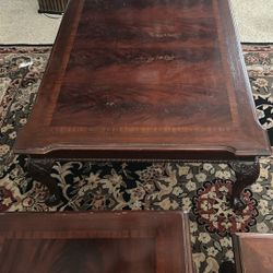 Thomasville Cocktail/Coffee Table and  Two Matching End Tables