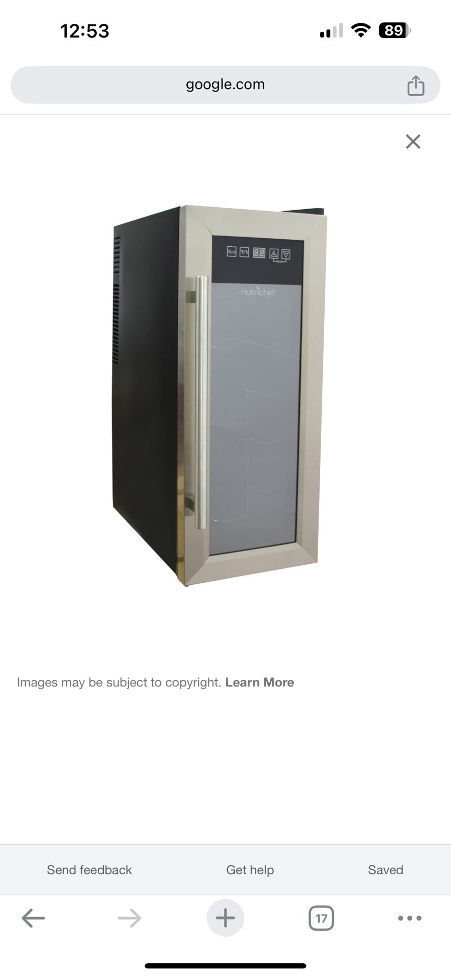 NutriChef Wine Chiller