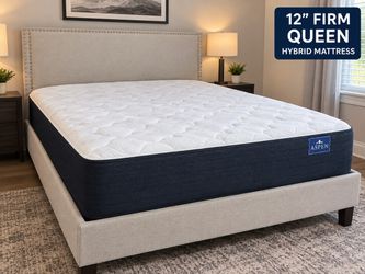 🛏️ 12” Queen Aspen Luxe Hybrid Mattress - $0 Down Financing, Same Day Delivery Available