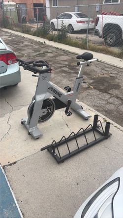 Star Trac Stationary Bike / Mobile Plate Rack