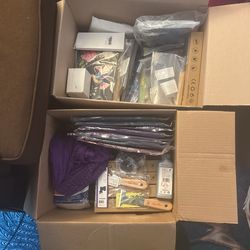 Box of assorted goods