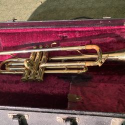 Couesnon Brass Vintage Trumpet Made In France 1920s